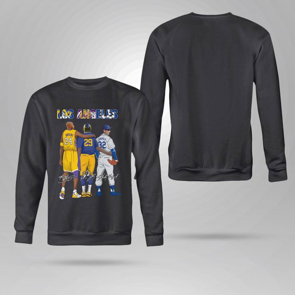 Funny Los Angeles Sports Teams LA Rams LA Lakers LA Dodgers Bryant Signatures Shirt 4 Los Angeles Sports Teams LA Rams LA Lakers LA Dodgers Bryant Signatures Shirt