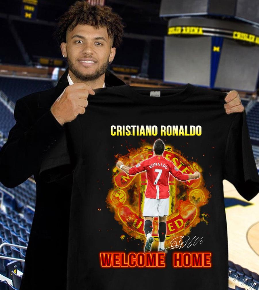 Best Manchester United Cristiano Ronaldo CR7 Welcome Home Signature Shirt 1 Manchester United Cristiano Ronaldo CR7 Welcome Home Signature Shirt
