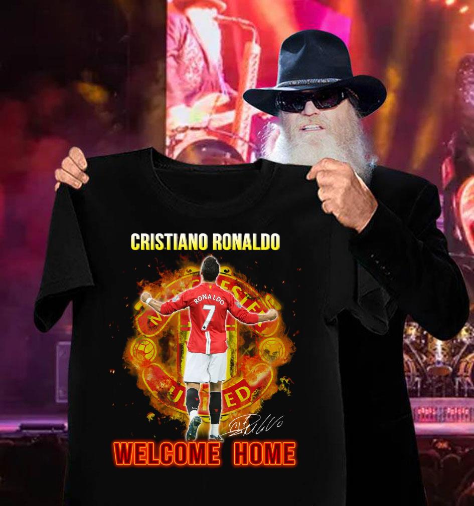 Best Manchester United Cristiano Ronaldo CR7 Welcome Home Signature Shirt 3 Manchester United Cristiano Ronaldo CR7 Welcome Home Signature Shirt