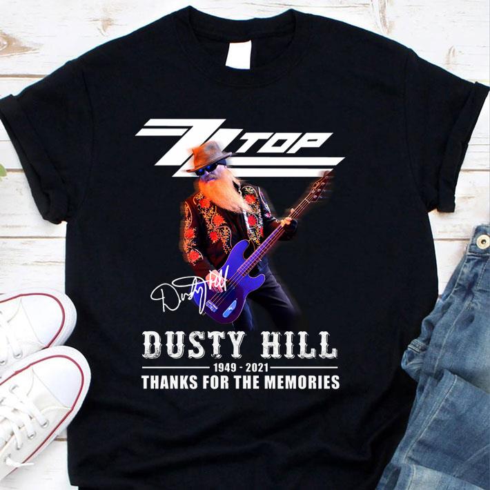 Awesome RIP Dusty Hill 1949-2021 Signature Thank You For The Memories ZZ Top Band Shirt 1 RIP Dusty Hill 1949-2021 Signature Thank You For The Memories ZZ Top Band Shirt