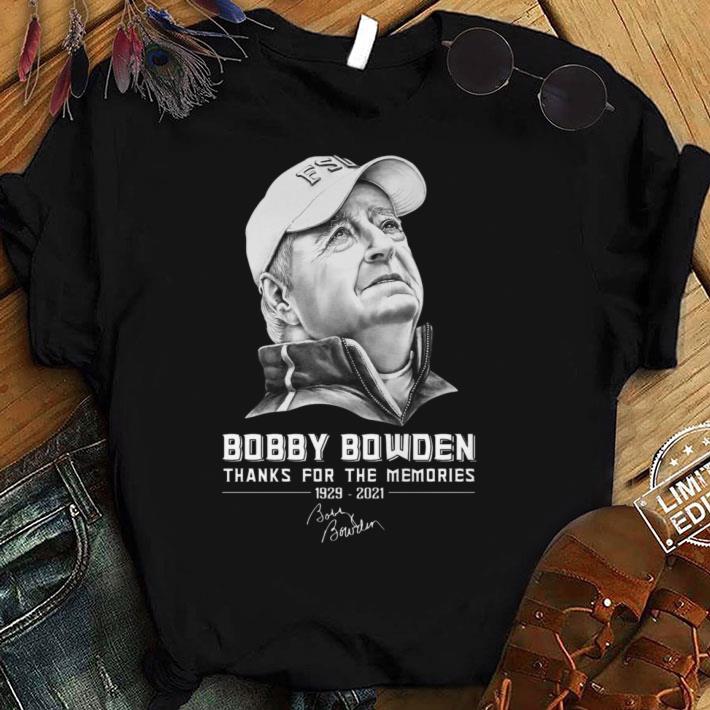 Awesome Rest In Peace Legend Bobby Bowden 1929-2021 Coach Florida State Seminoles Signature Shirt
