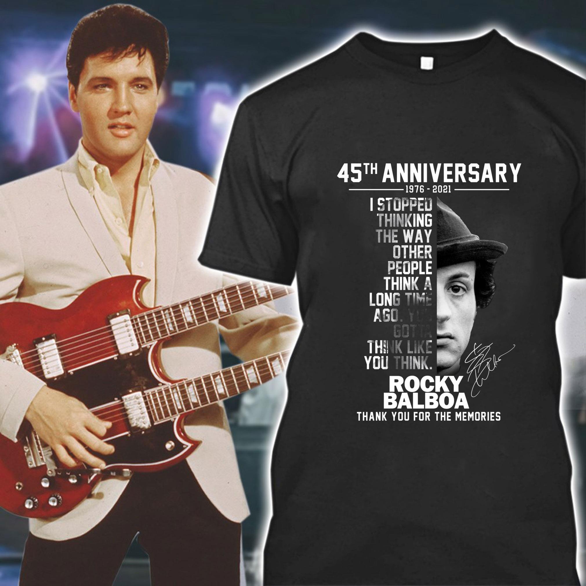 Official Rocky Balboa signature I stopped thinking the way other people think a long time ago shirt 1 Rocky Balboa signature I stopped thinking the way other people think a long time ago shirt