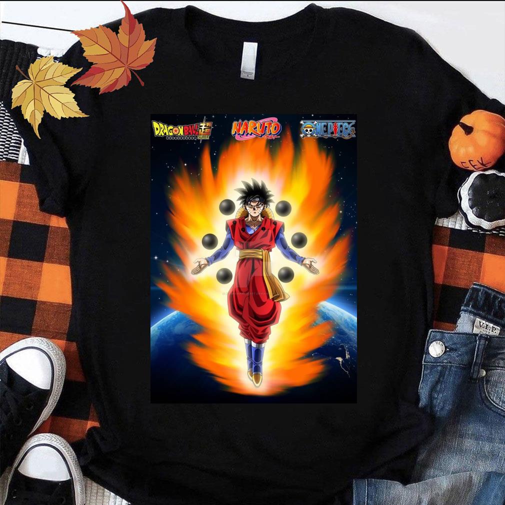 Original Son Goku Naruto Luffy Dragon Ball Super Naruto One Piece Shirt