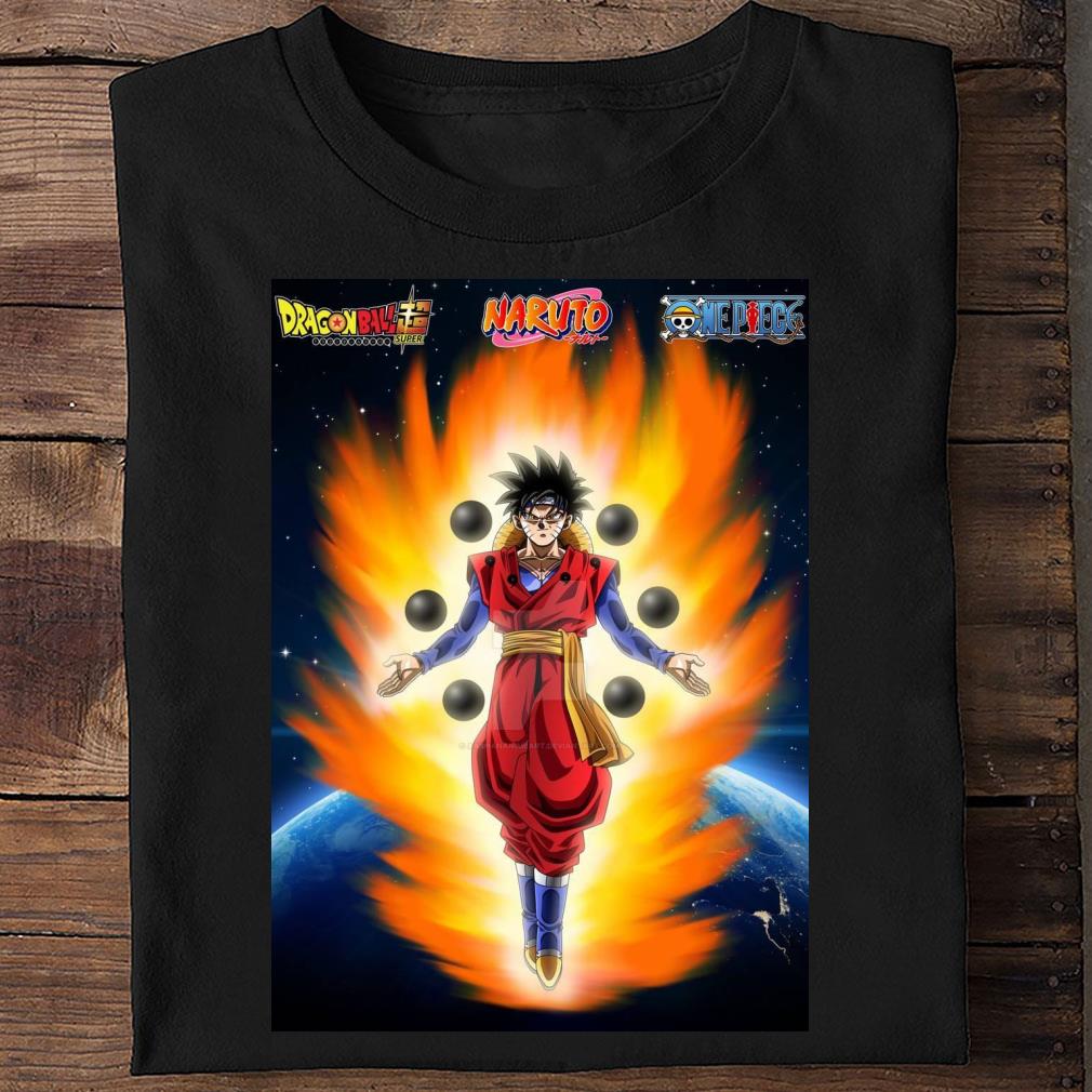 Original Son Goku Naruto Luffy Dragon Ball Super Naruto One Piece Shirt 2 Son Goku Naruto Luffy Dragon Ball Super Naruto One Piece Shirt