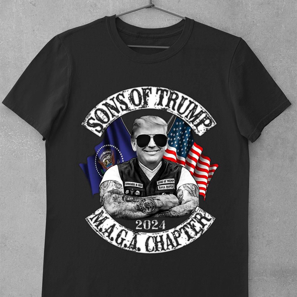 Original Sons Of Donald Trump 2024 M.A.G.A. Chapter American Flag Shirt