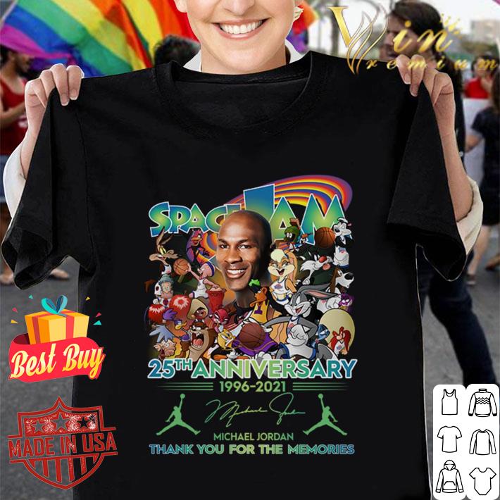 Premium Space Jam 25th anniversary 1996-2021 Signature Thank You For The Memories Shirt 1 Space Jam 25th anniversary 1996-2021 Signature Thank You For The Memories Shirt