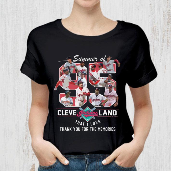 Original Summer of Cleveland Indians 1995 Season That I Love Thank You For The Memories Shirt 2 Summer of Cleveland Indians 1995 Season That I Love Thank You For The Memories Shirt