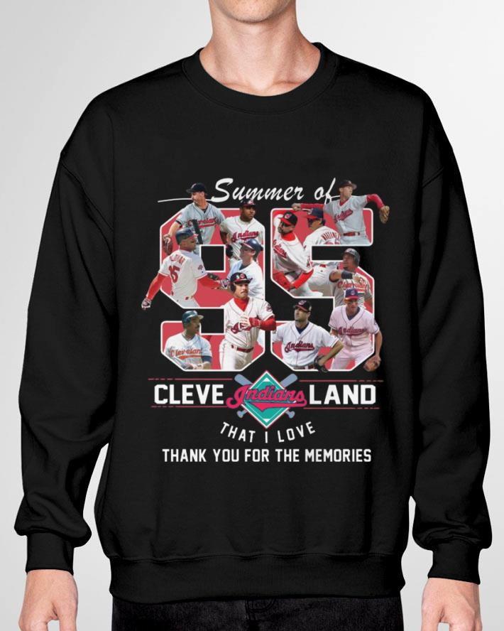 Original Summer of Cleveland Indians 1995 Season That I Love Thank You For The Memories Shirt 3 Summer of Cleveland Indians 1995 Season That I Love Thank You For The Memories Shirt