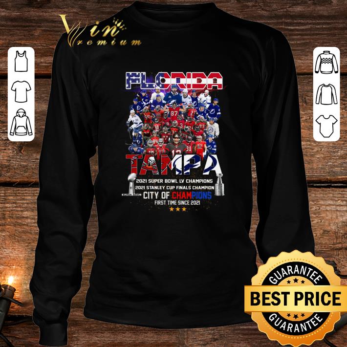 Official TB Buccaneers Lightning Florida 2021 Super Bowl Stanley Cup Tampa City Of Champions First Time Since 2021 Shirt 4 TB Buccaneers Lightning Florida 2021 Super Bowl Stanley Cup Tampa City Of Champions First Time Since 2021 Shirt