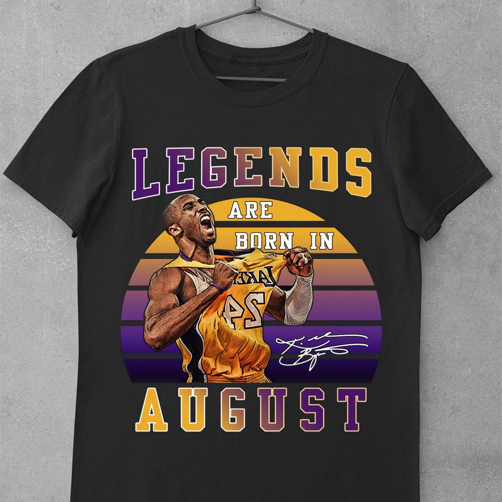 Funny Thank You Kobe Bryant Legends Are Born In August Signature Retro Vintage Shirt 1 Thank You Kobe Bryant Legends Are Born In August Signature Retro Vintage Shirt