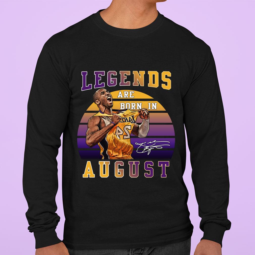 Funny Thank You Kobe Bryant Legends Are Born In August Signature Retro Vintage Shirt 3 Thank You Kobe Bryant Legends Are Born In August Signature Retro Vintage Shirt