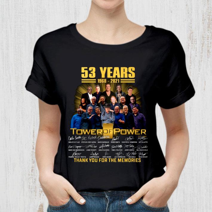 Official Tower of Power 53 years 1968-2021 signatures thank you for the memories shirt 2 Tower of Power 53 years 1968-2021 signatures thank you for the memories shirt