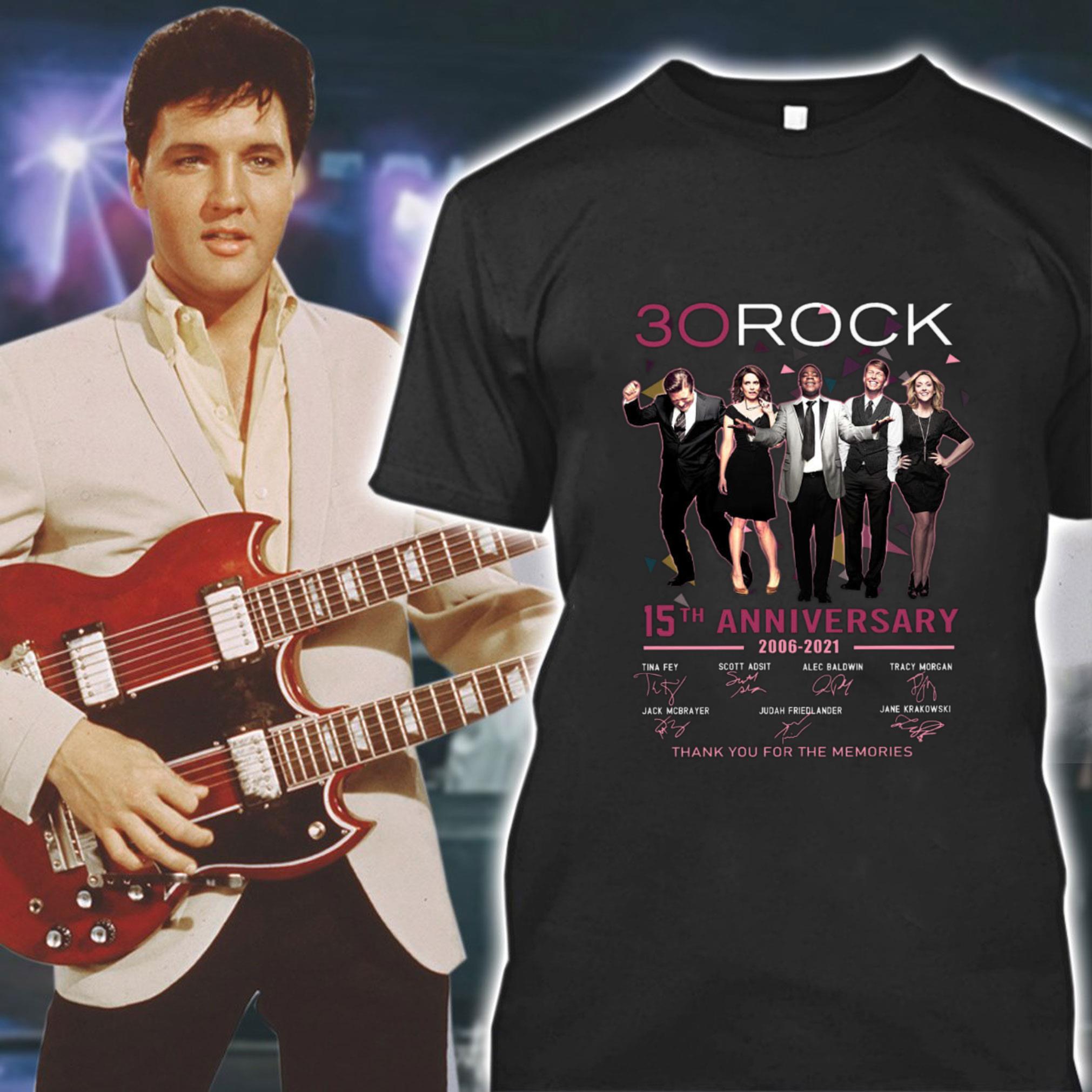 Hot 30 Rock 15th anniversary 2006-2021 thank you for the memories signatures shirt 1 30 Rock 15th anniversary 2006-2021 thank you for the memories signatures shirt