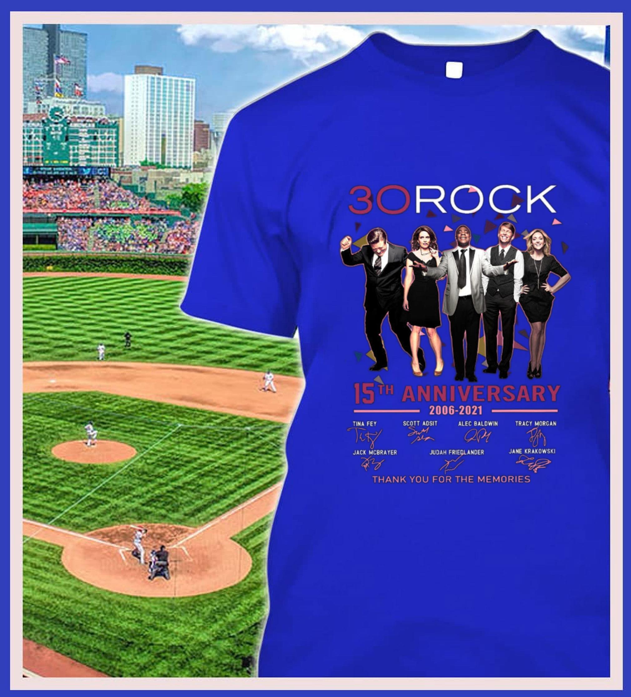 Hot 30 Rock 15th anniversary 2006-2021 thank you for the memories signatures shirt 2 30 Rock 15th anniversary 2006-2021 thank you for the memories signatures shirt