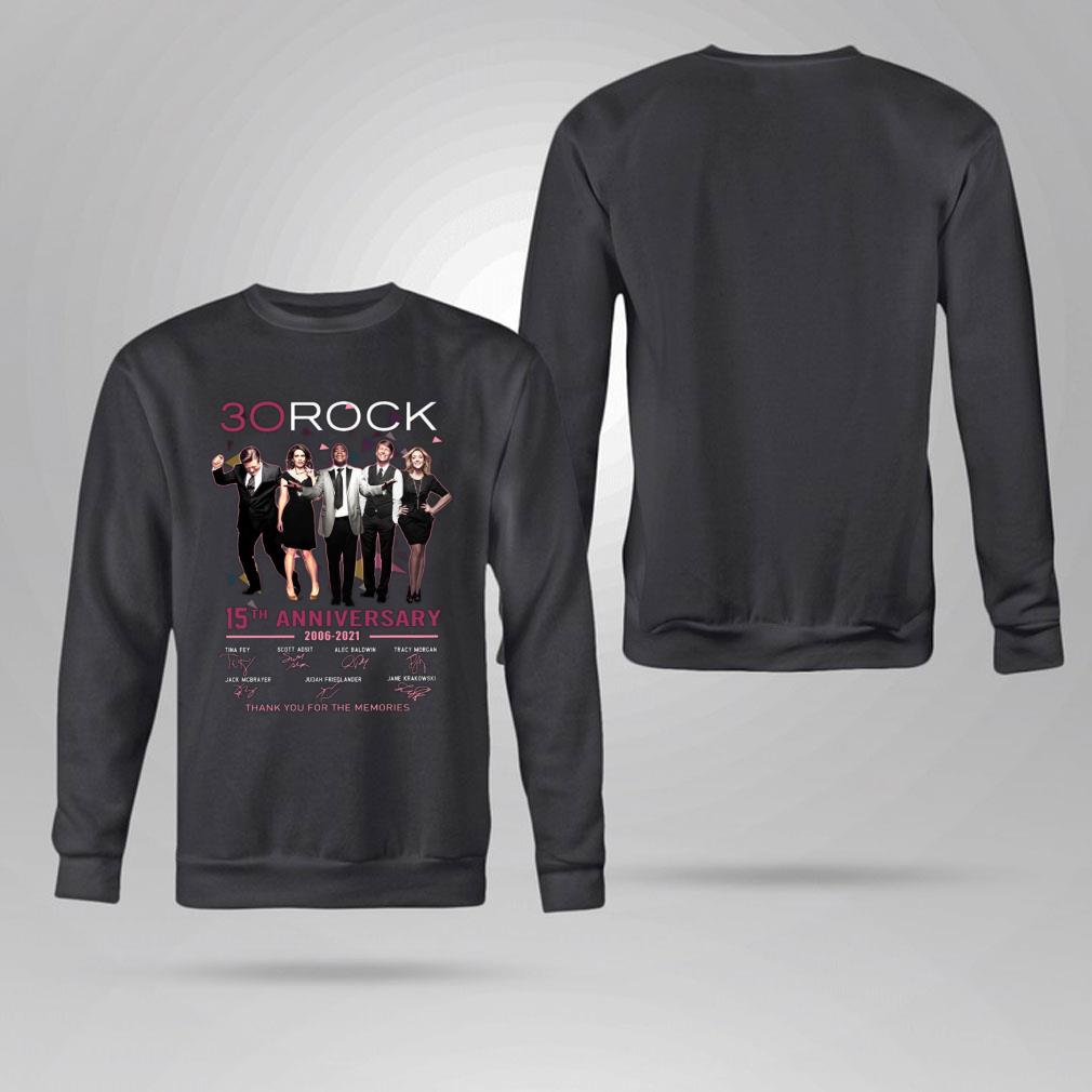Hot 30 Rock 15th anniversary 2006-2021 thank you for the memories signatures shirt 4 30 Rock 15th anniversary 2006-2021 thank you for the memories signatures shirt