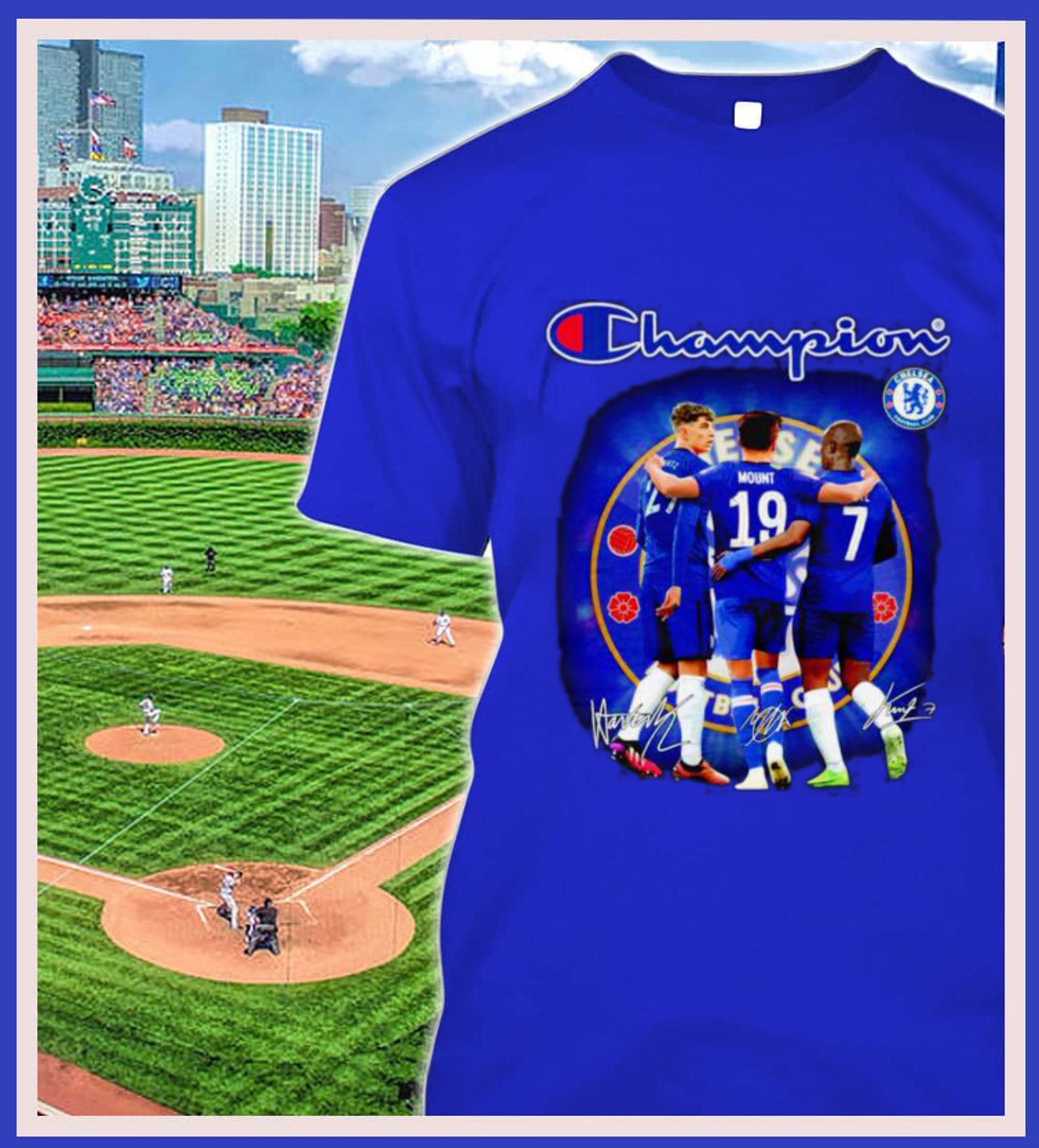 Best Champion Chelsea FC Signatures Shirt, Kai Havertz, Mason Mount, N Golo Kante 2 Champion Chelsea FC Signatures Shirt, Kai Havertz, Mason Mount, N Golo Kante