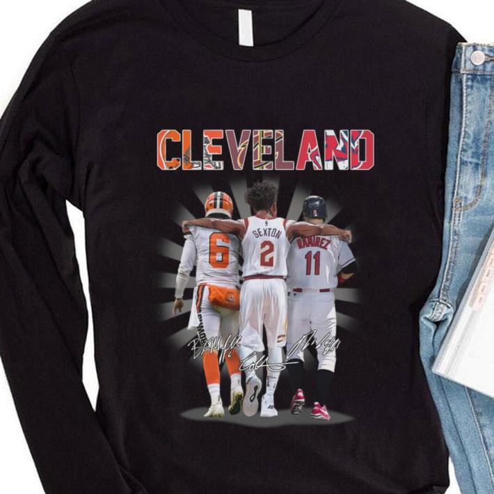 Awesome Cleveland Sports Teams Cleveland Browns Cleveland Cavaliers Cleveland Indians Signatures Shirt 4 Cleveland Sports Teams Cleveland Browns Cleveland Cavaliers Cleveland Indians Signatures Shirt