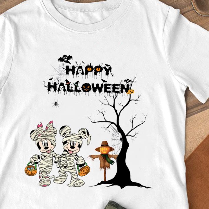 Premium Disney Mickey And Minnie Mouse Happy Halloween Shirt