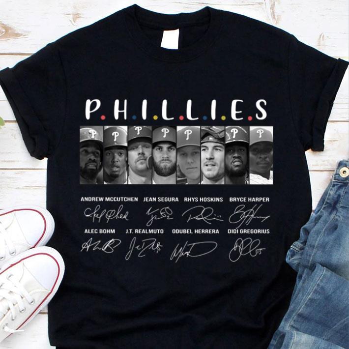 Best Friends Philadelphia Phillies Team Players Signatures Shirt