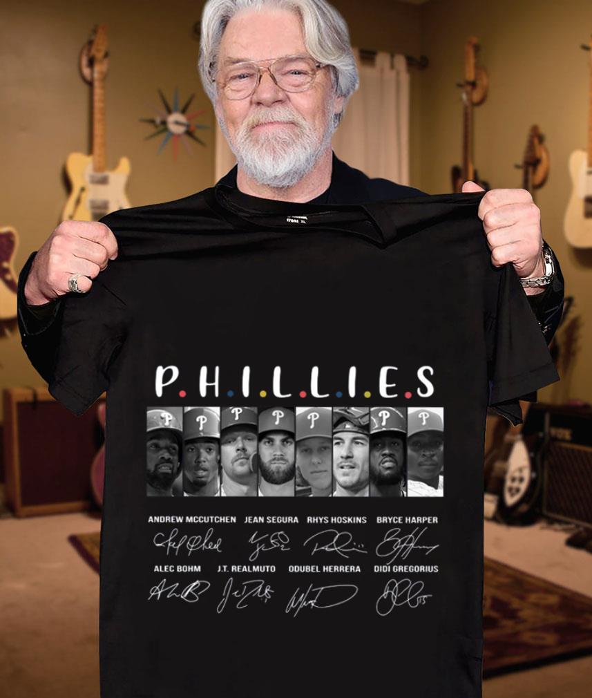 Best Friends Philadelphia Phillies Team Players Signatures Shirt 3 Friends Philadelphia Phillies Team Players Signatures Shirt