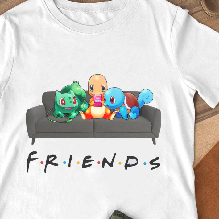 Original Friends Pokemon On Sofa Shirt, Charmander, Bulbasaur, Squirtle 1 Friends Pokemon On Sofa Shirt, Charmander, Bulbasaur, Squirtle