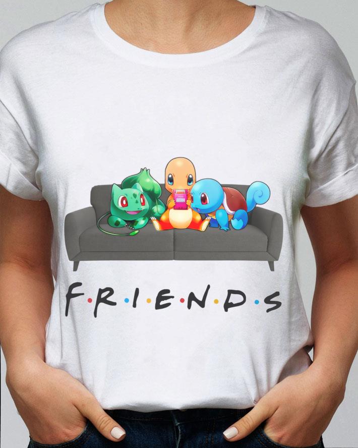 Original Friends Pokemon On Sofa Shirt, Charmander, Bulbasaur, Squirtle 2 Friends Pokemon On Sofa Shirt, Charmander, Bulbasaur, Squirtle
