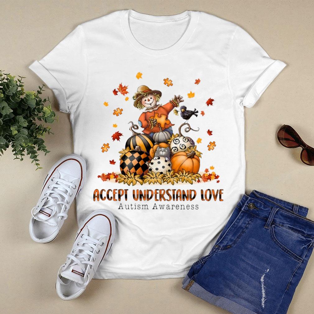 Awesome Halloween Accept Understand Love Autism Awareness Shirt