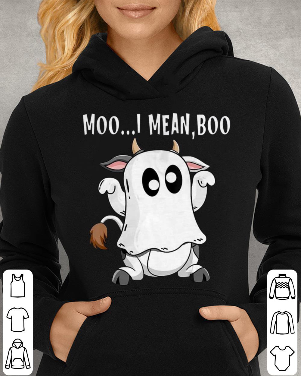 Premium Halloween Moo I Mean Boo Ghost Cow shirt 4 Halloween Moo I Mean Boo Ghost Cow shirt
