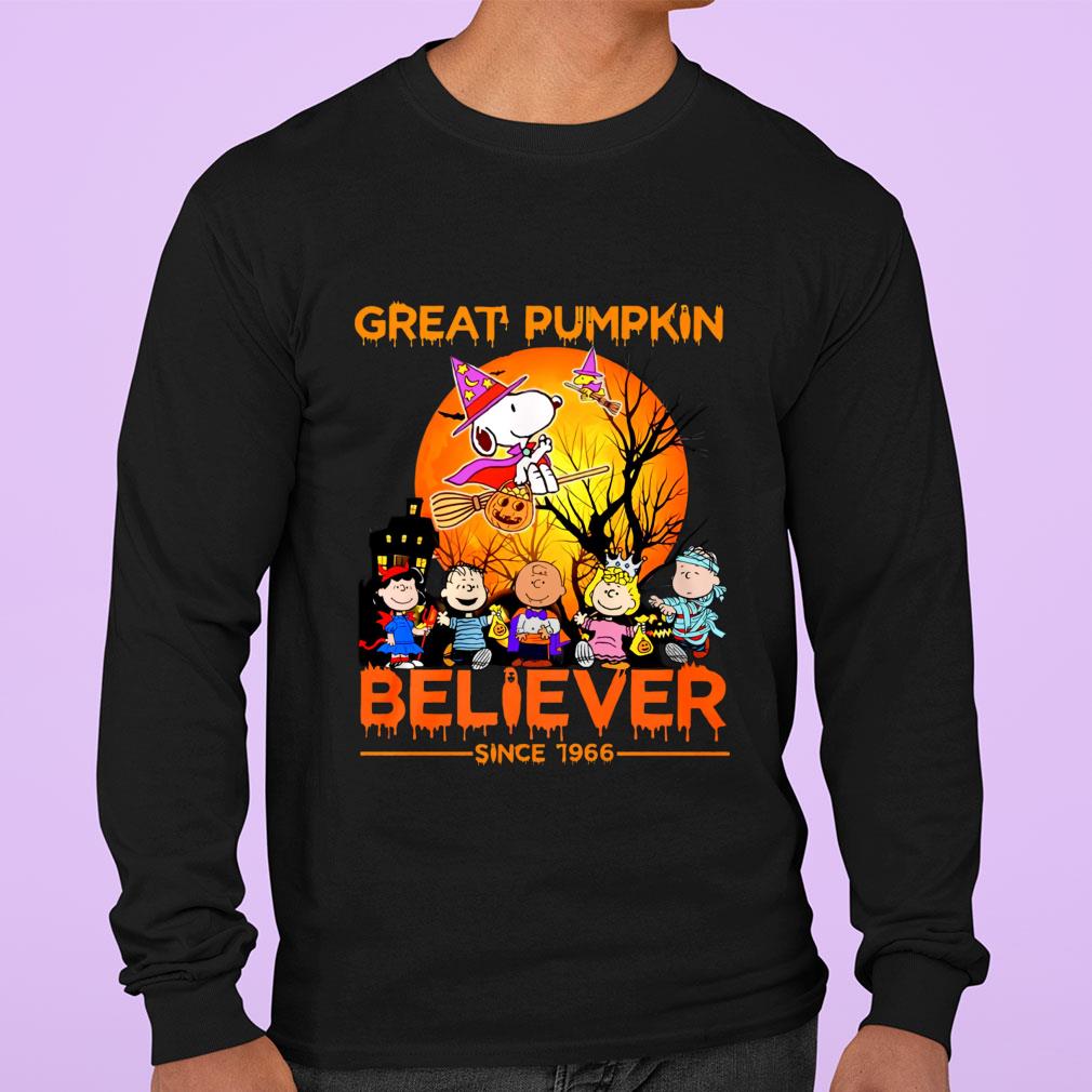 Official Halloween Peanuts Snoopy Woodstock Charlie Brown Great Pumpkin Believer Since 1966 Shirt 3 Halloween Peanuts Snoopy Woodstock Charlie Brown Great Pumpkin Believer Since 1966 Shirt