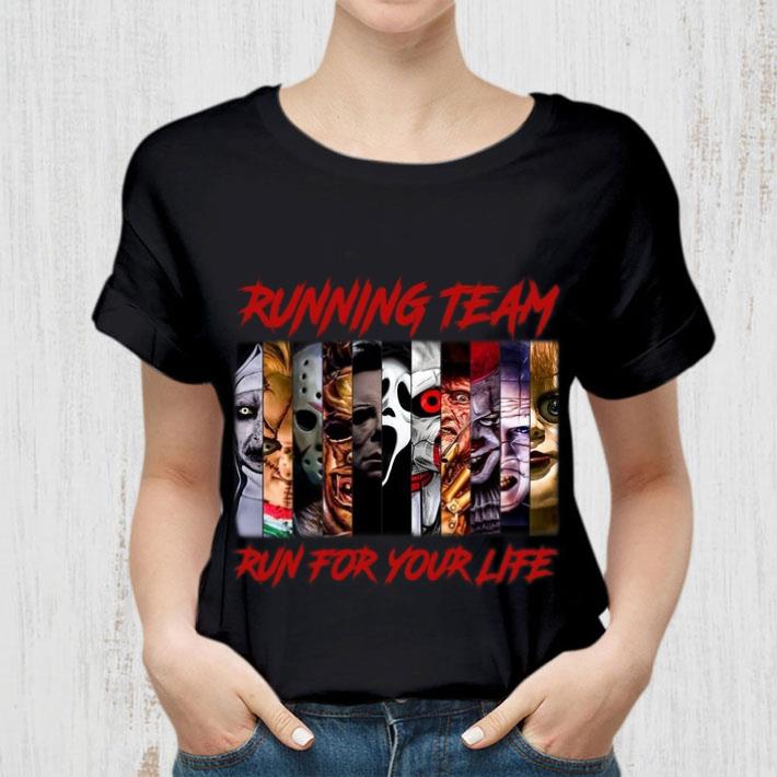 Premium Halloween Running team run for your life horror movies characters shirt 2 Halloween Running team run for your life horror movies characters shirt
