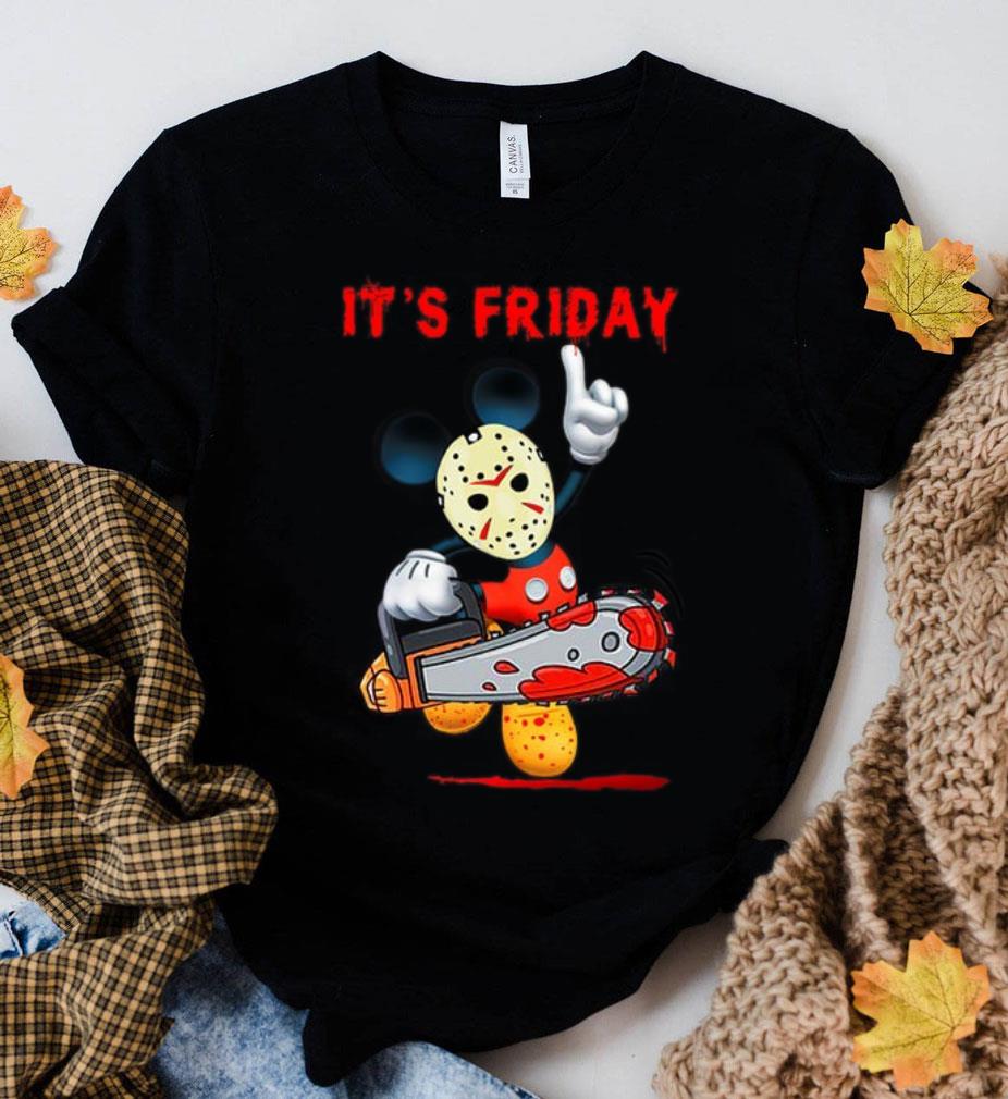Funny Mickey mouse mashup Jason Voorhees it's friday halloween shirt 2 Mickey mouse mashup Jason Voorhees it's friday halloween shirt
