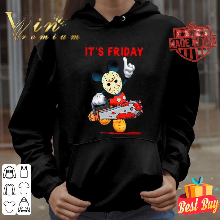 Funny Mickey mouse mashup Jason Voorhees it's friday halloween shirt 4 Mickey mouse mashup Jason Voorhees it's friday halloween shirt