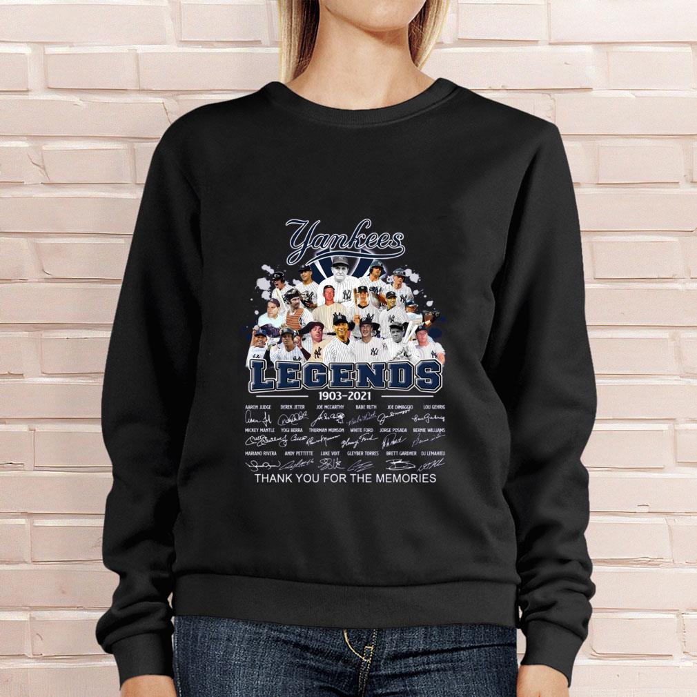 Official New York Yankees Legends 1903-2021 signatures thank memories shirt 4 New York Yankees Legends 1903-2021 signatures thank memories shirt