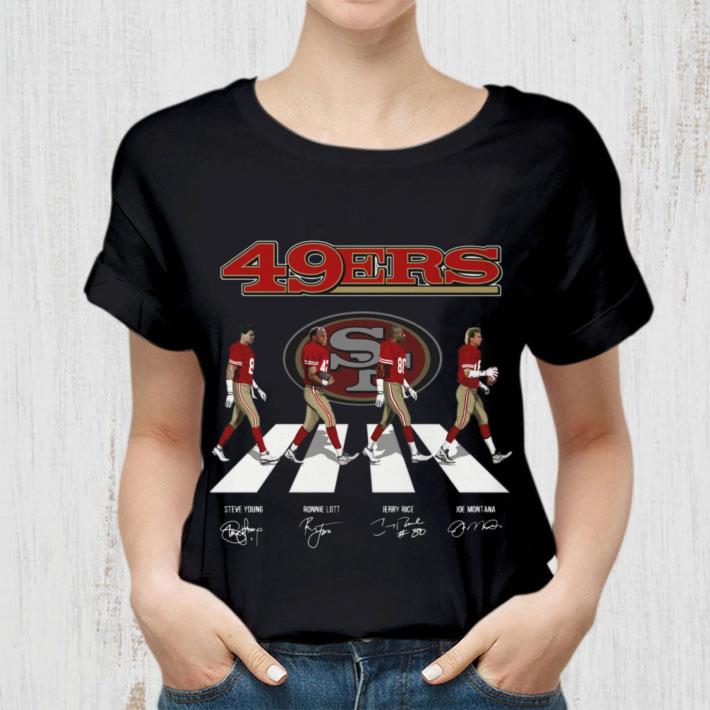 Best San Francisco 49ers Abbey Road Signatures Shirt, Steve Young, Ronnie Lott, Jerry Rice, Joe Montana 2 San Francisco 49ers Abbey Road Signatures Shirt, Steve Young, Ronnie Lott, Jerry Rice, Joe Montana