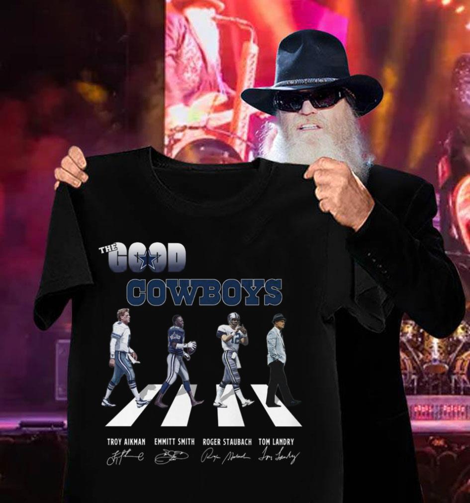 Awesome The Good Cowboys Abbey Road Dallas Cowboys Signatures Shirt 3 The Good Cowboys Abbey Road Dallas Cowboys Signatures Shirt