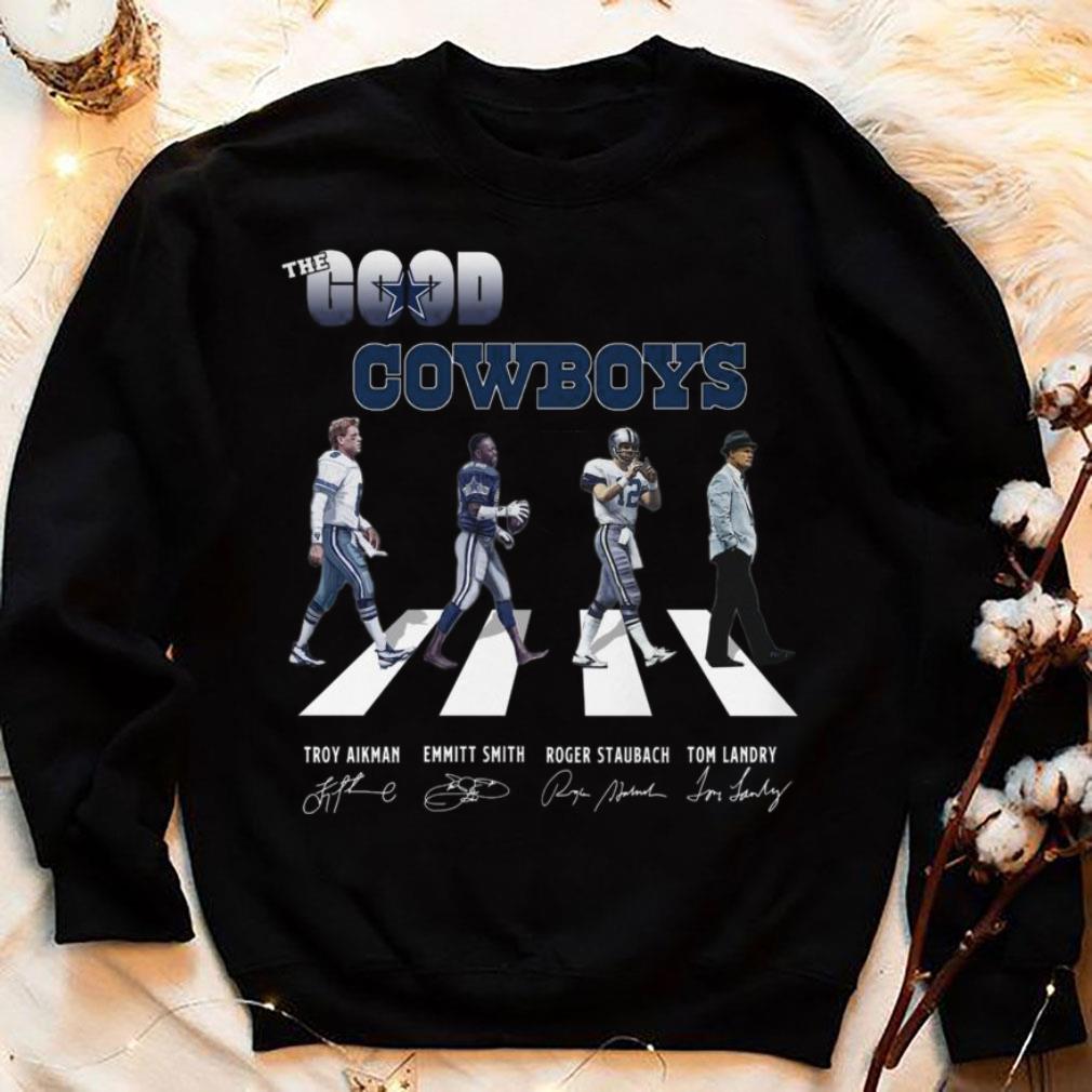 Awesome The Good Cowboys Abbey Road Dallas Cowboys Signatures Shirt 4 The Good Cowboys Abbey Road Dallas Cowboys Signatures Shirt