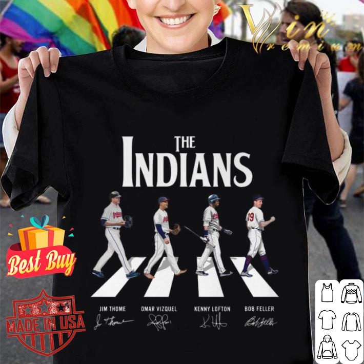 Premium The Indians Abbey Road Cleveland Indians Signatures Shirt, Jim Thome, Omar Vizquel, Kenny Lofton, Bob Feller 1 The Indians Abbey Road Cleveland Indians Signatures Shirt, Jim Thome, Omar Vizquel, Kenny Lofton, Bob Feller