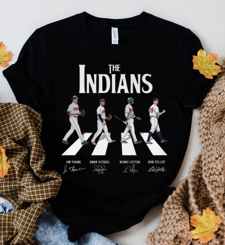 Premium The Indians Abbey Road Cleveland Indians Signatures Shirt, Jim Thome, Omar Vizquel, Kenny Lofton, Bob Feller 2 The Indians Abbey Road Cleveland Indians Signatures Shirt, Jim Thome, Omar Vizquel, Kenny Lofton, Bob Feller