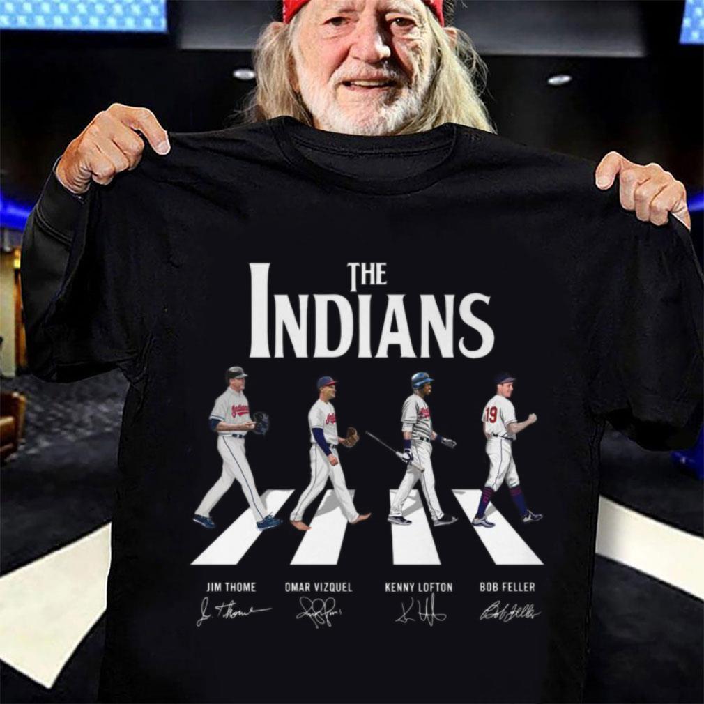 Premium The Indians Abbey Road Cleveland Indians Signatures Shirt, Jim Thome, Omar Vizquel, Kenny Lofton, Bob Feller 3 The Indians Abbey Road Cleveland Indians Signatures Shirt, Jim Thome, Omar Vizquel, Kenny Lofton, Bob Feller