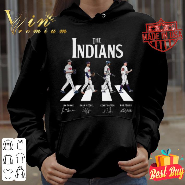 Premium The Indians Abbey Road Cleveland Indians Signatures Shirt, Jim Thome, Omar Vizquel, Kenny Lofton, Bob Feller 4 The Indians Abbey Road Cleveland Indians Signatures Shirt, Jim Thome, Omar Vizquel, Kenny Lofton, Bob Feller