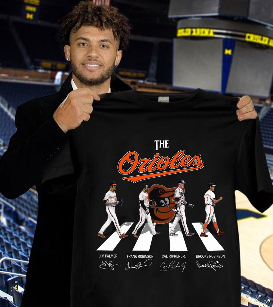 Premium The Orioles Abbey Road Baltimore Orioles Signatures Shirt, Jim Palmer, Frank Robinson, Cal Ripken Jr, Brooks Robinson