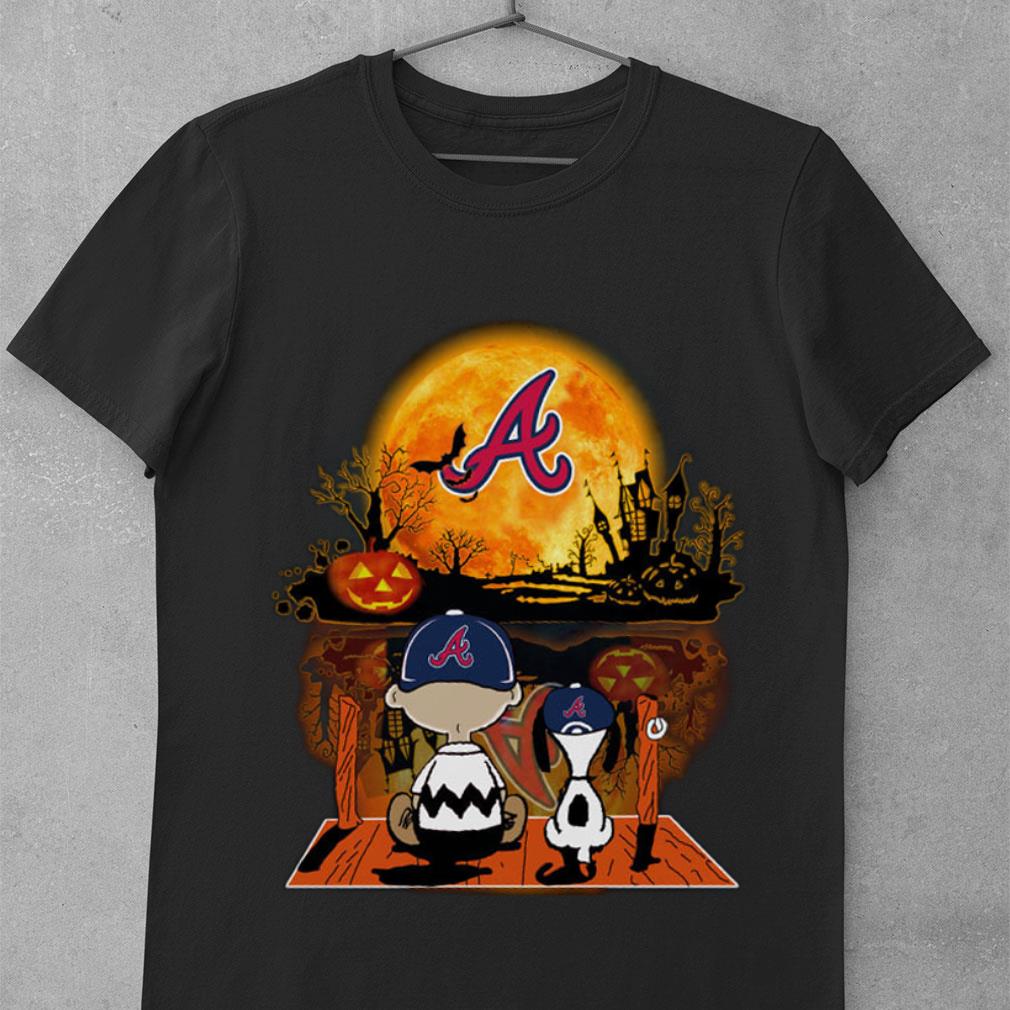 Funny The Peanuts Charlie Brown Snoopy Atlanta Braves Halloween Shirt