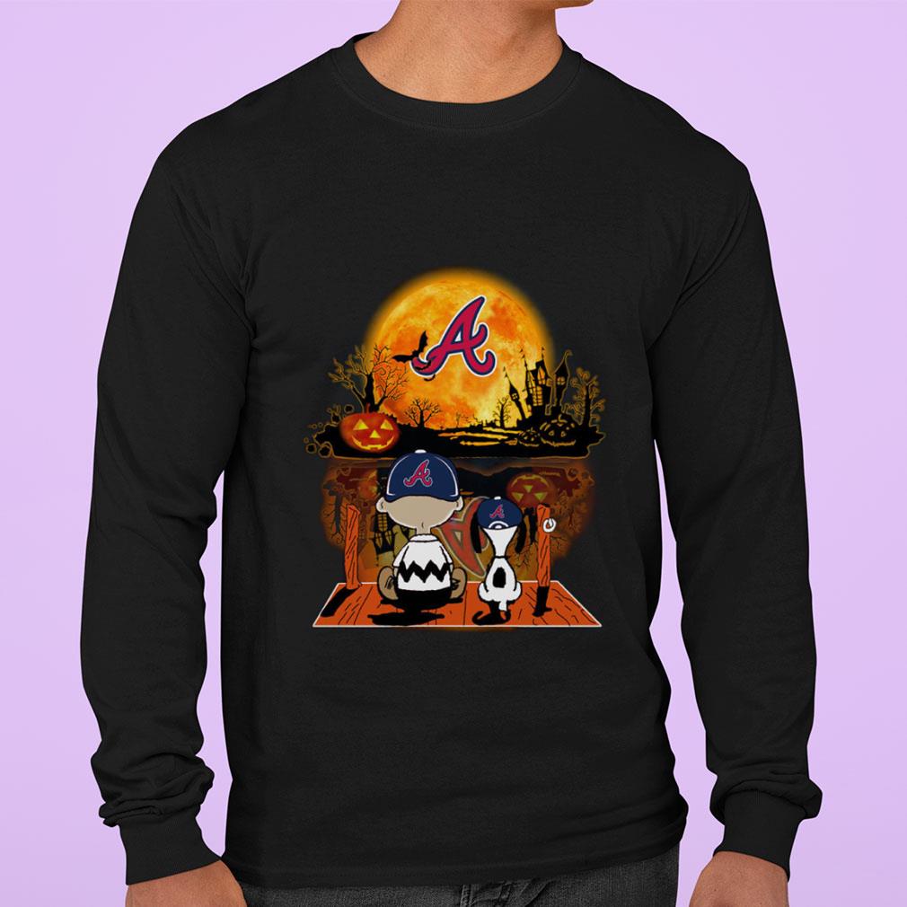 Funny The Peanuts Charlie Brown Snoopy Atlanta Braves Halloween Shirt 3 The Peanuts Charlie Brown Snoopy Atlanta Braves Halloween Shirt