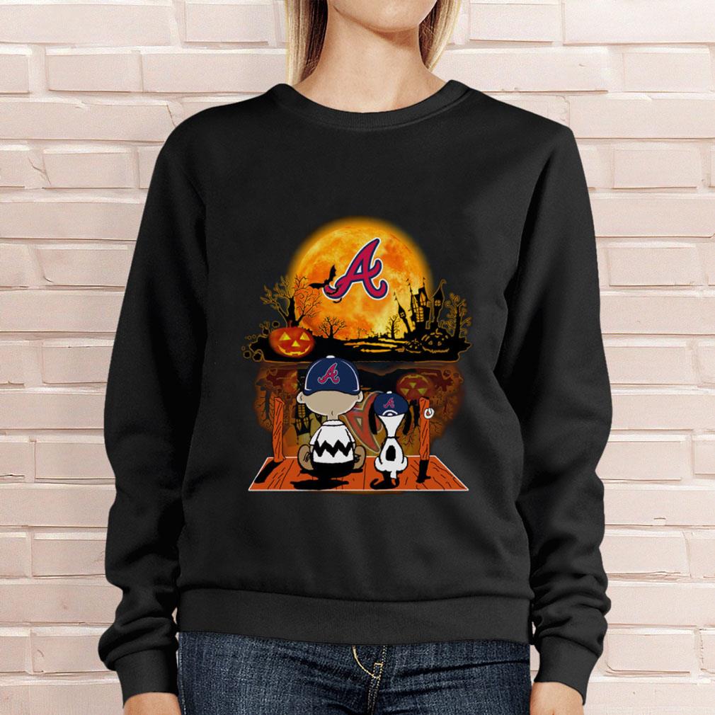 Funny The Peanuts Charlie Brown Snoopy Atlanta Braves Halloween Shirt 4 The Peanuts Charlie Brown Snoopy Atlanta Braves Halloween Shirt