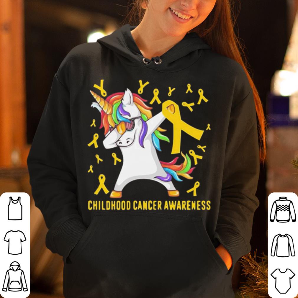 Childhood Cancer Awareness Dabbing Unicorn Warrior shirt 4 - Childhood Cancer Awareness Dabbing Unicorn Warrior shirt