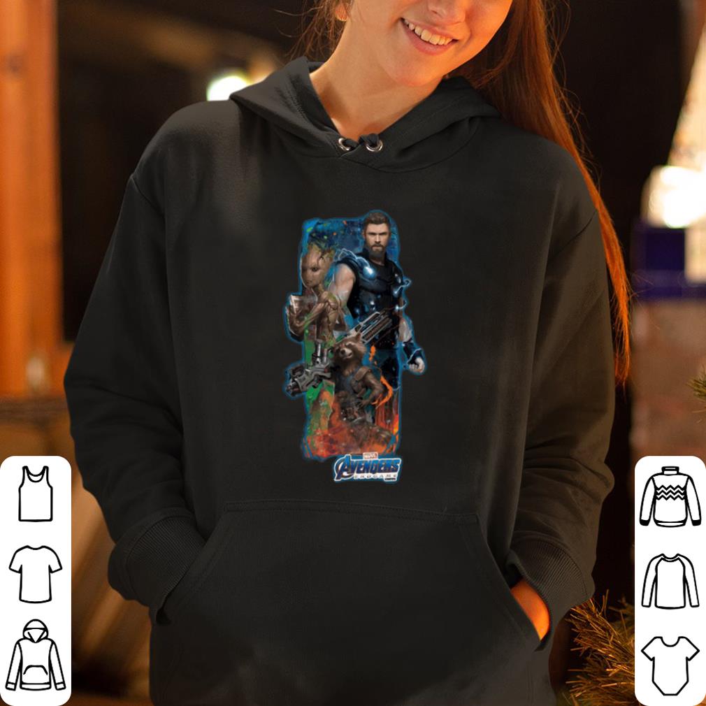 Marvel Avengers Endgame Thor Groot and Rocket Racoon shirt 4 - Marvel Avengers Endgame Thor Groot and Rocket Racoon shirt