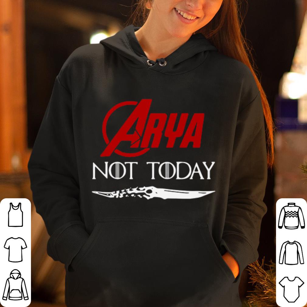 Marvel arya stark not today game of thrones shirt 4 - Marvel arya stark not today game of thrones shirt