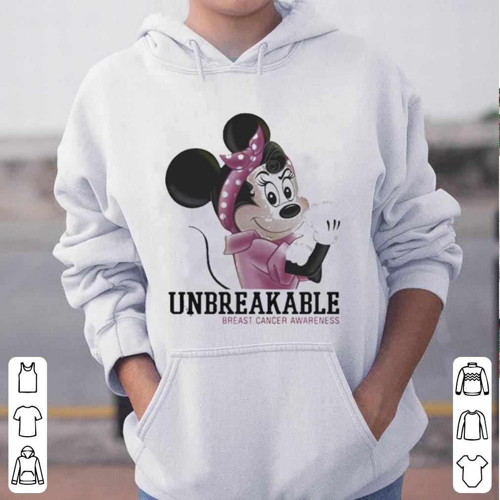 Minnie Mouse unbreakable breast cancer awareness shirt 4 - Minnie Mouse unbreakable breast cancer awareness shirt