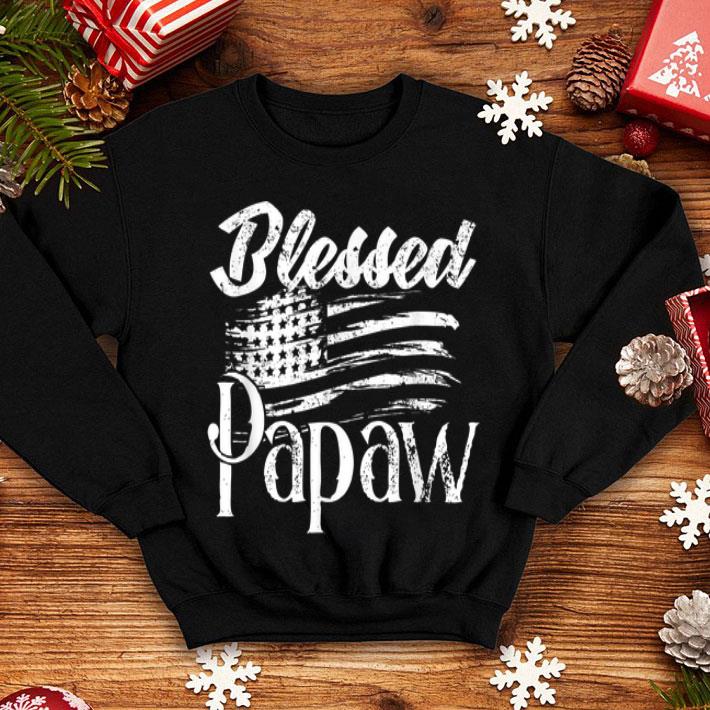 Blessed Papaw American Flag Fathers day 2019 shirt 4 - Blessed Papaw American Flag Fathers day 2019 shirt