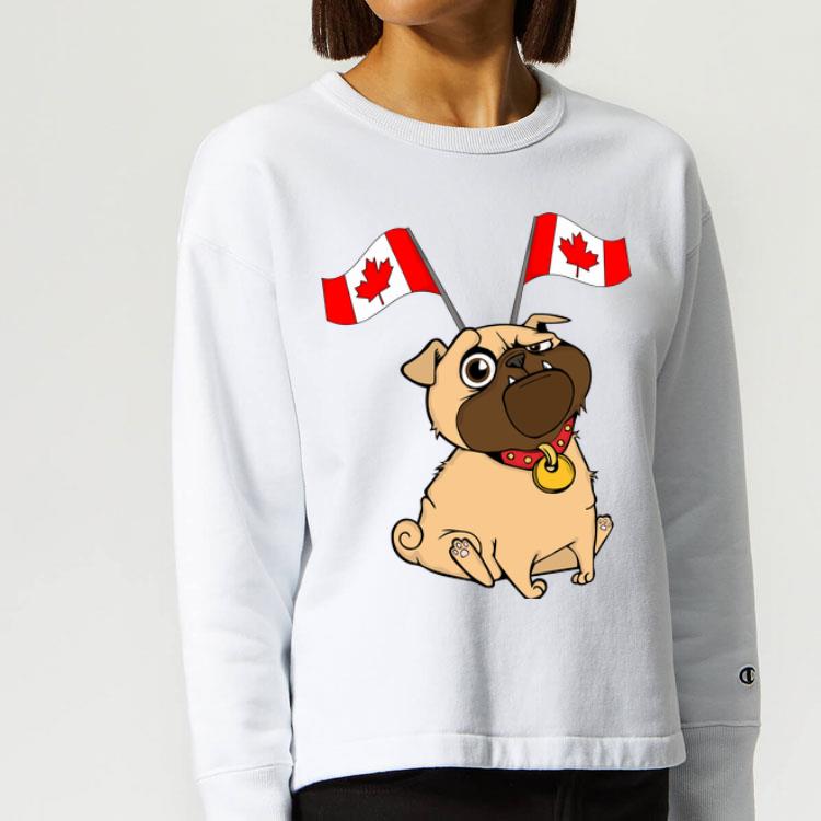 Canada National Flag Funny Pug Lover Shirt Canada National Flag Funny Pug Lover Shirt 4 - Canada National Flag Funny Pug Lover Shirt